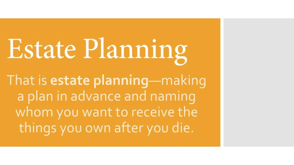 PPT - Estate Planning PowerPoint Presentation, Free Download - ID:7377201