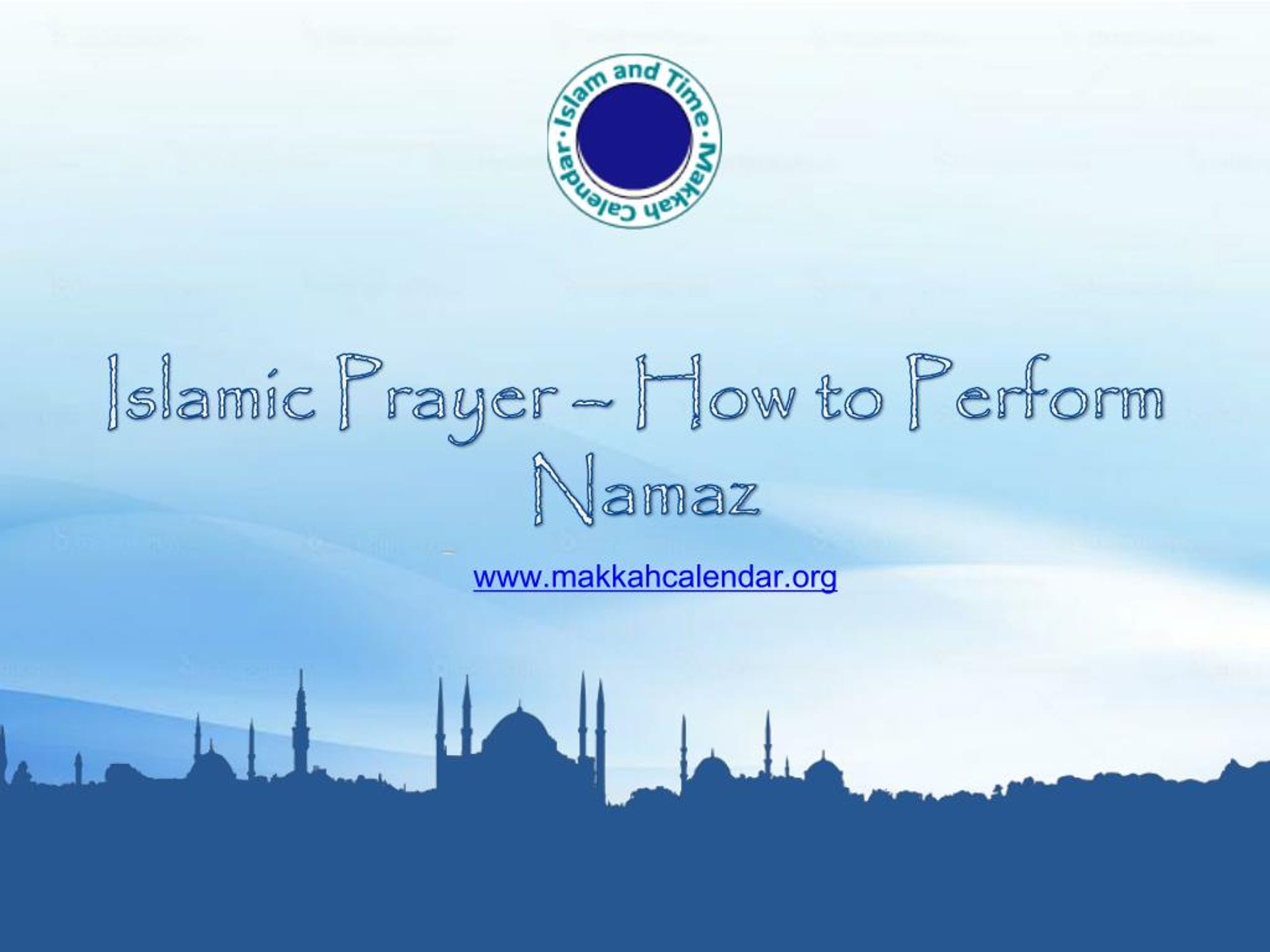 presentation on namaz in english