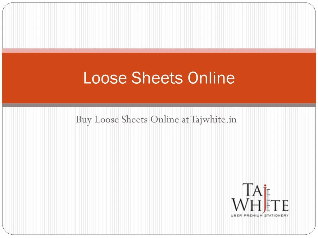 loose sheets online n.