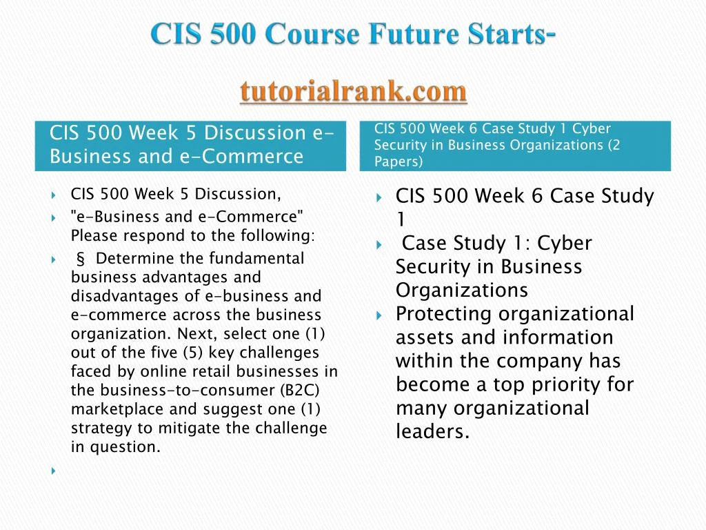 cis 500 final Cis 500 week 4 assignment 2 – strayer new click on the link below to purchase instant download. cis 500 final Cis 500 week 4 assignment 2 – strayer new click on the link below to purchase instant download.