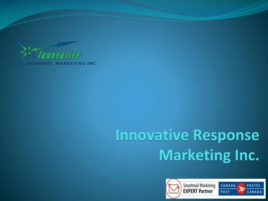 PPT Innovative Response Marketing Inc. PowerPoint Presentation, free