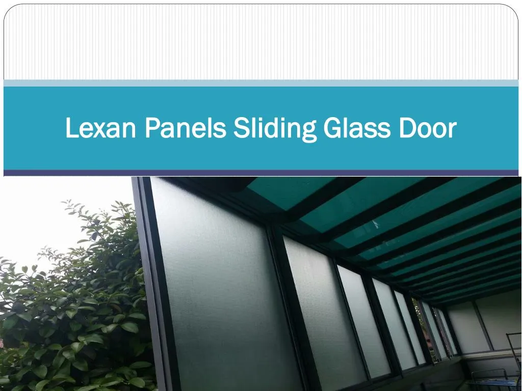 lexan panels sliding glass door n.