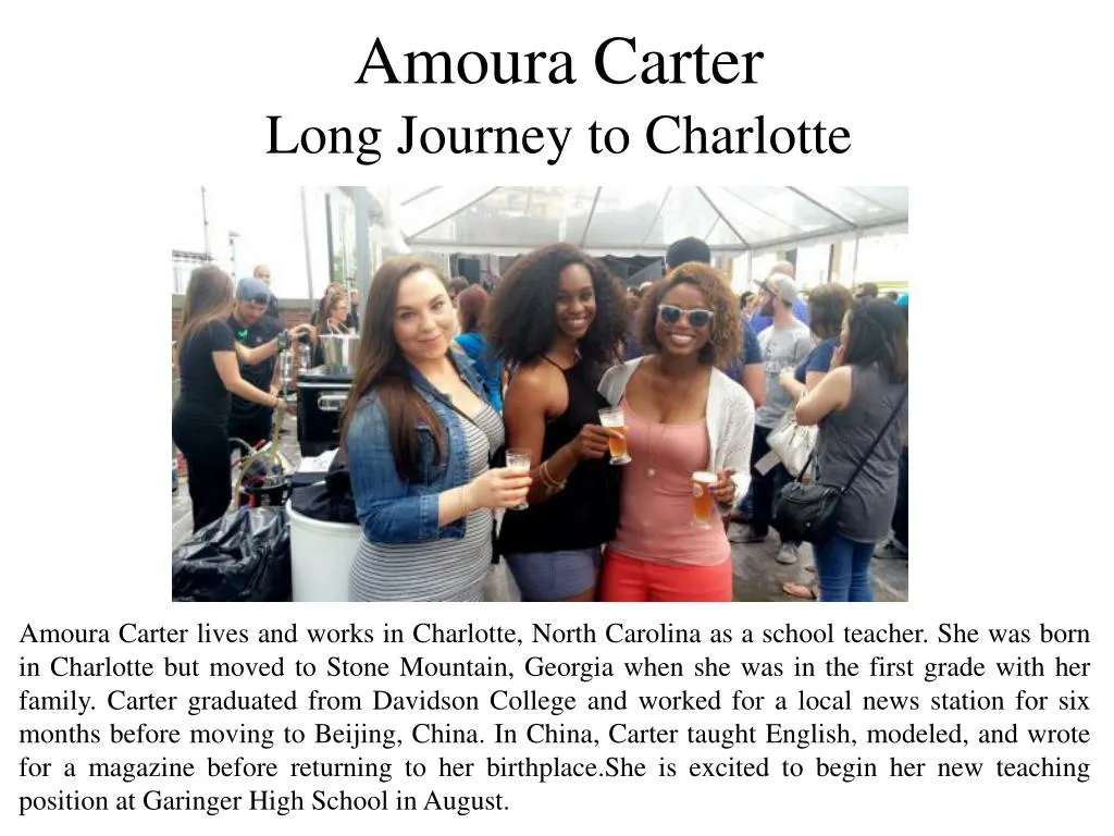amoura carter long journey to charlotte n.