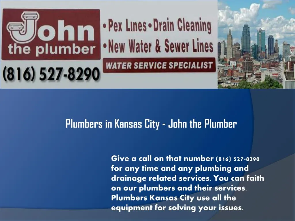 plumbers in kansas city john the plumber n.