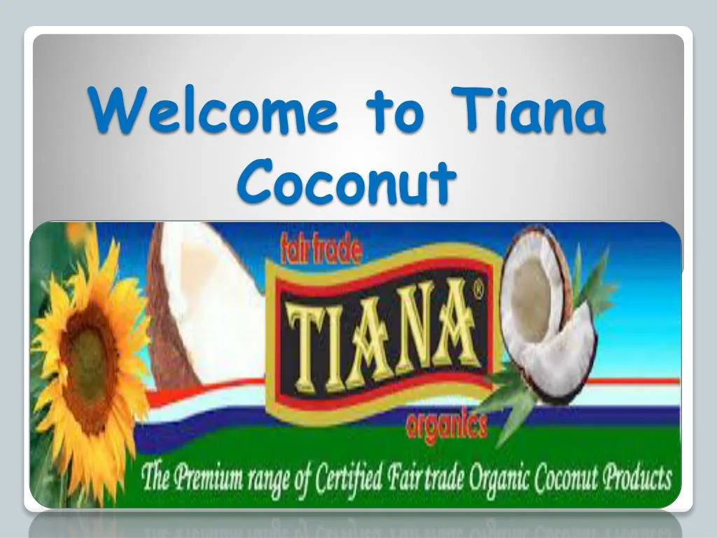 tiana coconut water
