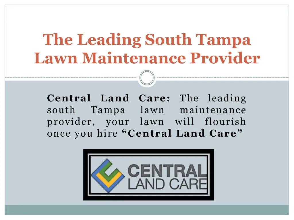 the leading south tampa lawn maintenance provider n.