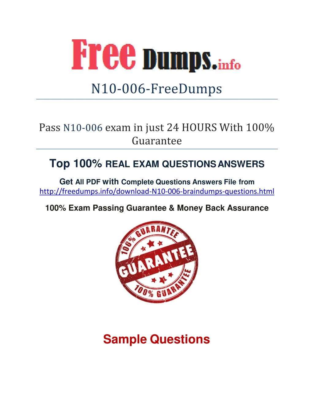 N10-008 Sample Exam