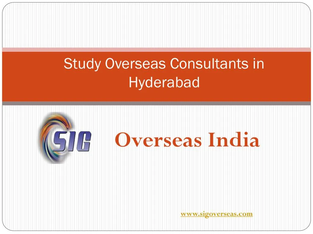 PPT - Study Overseas Consultants In Hyderabad PowerPoint Presentation ...