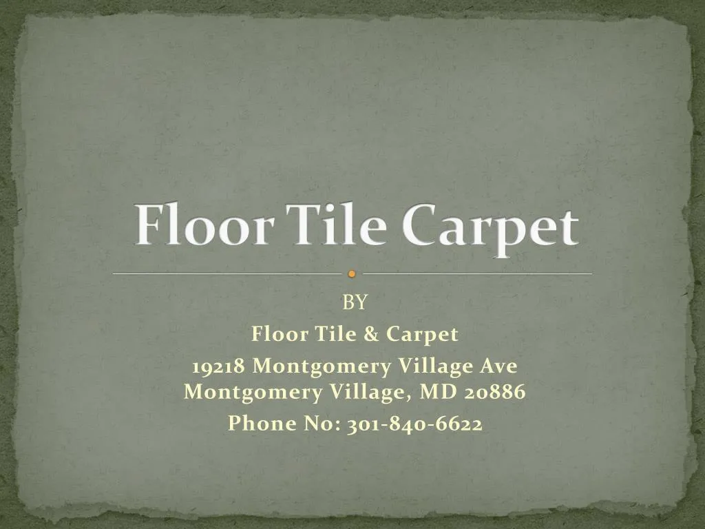floor tile carpet n.