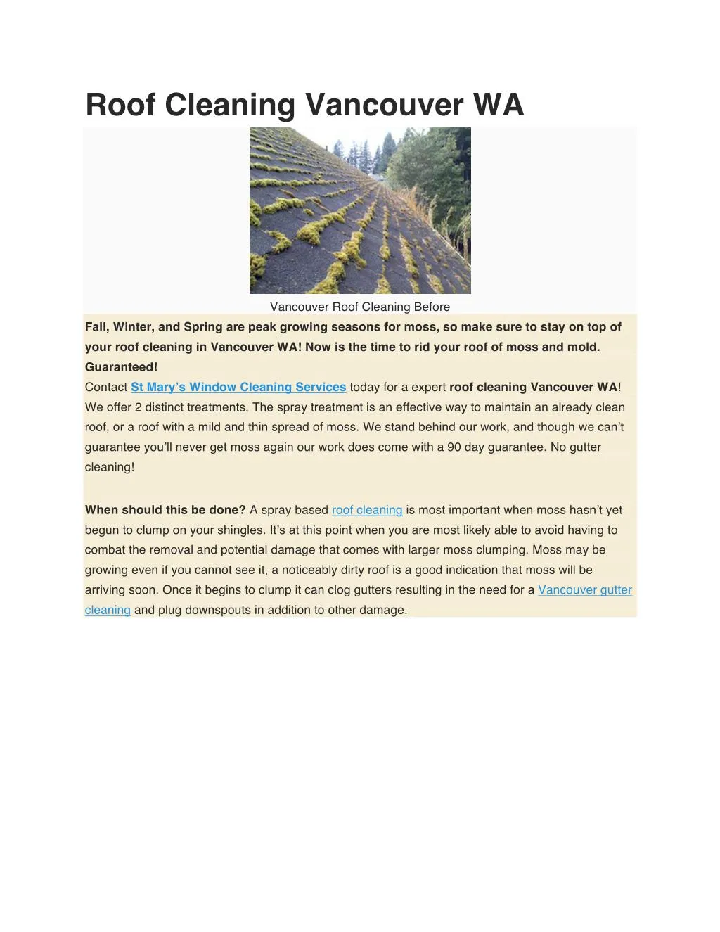 PPT Roof Cleaning Vancouver Wa PowerPoint Presentation, free download