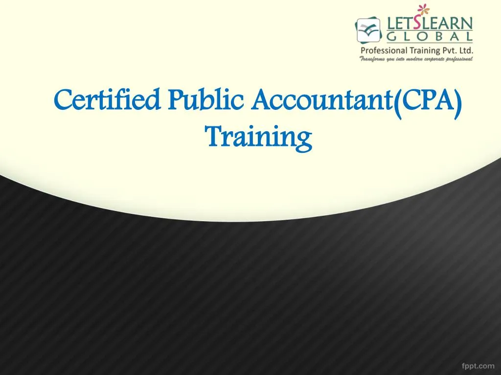 certified public accountant cpa training n.