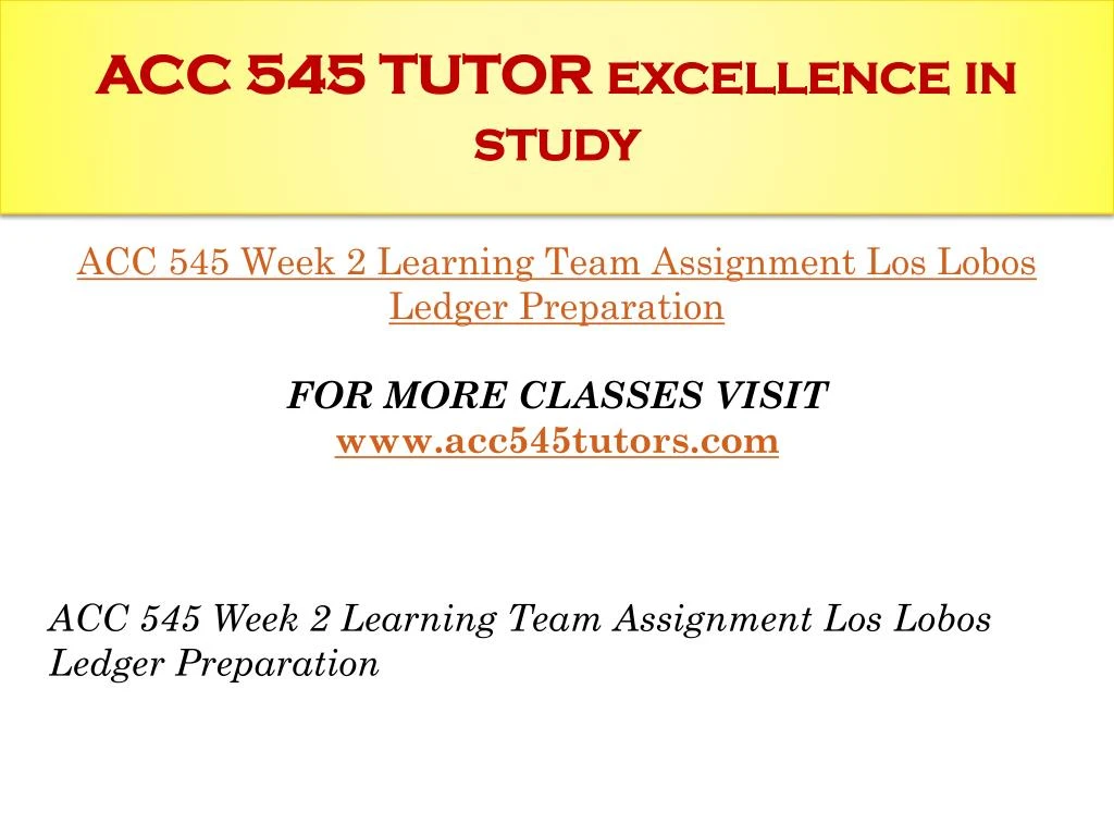 acc 545 Tutorials for question #00045744 categorized under accounting and accounting. acc 545 Tutorials for question #00045744 categorized under accounting and accounting.