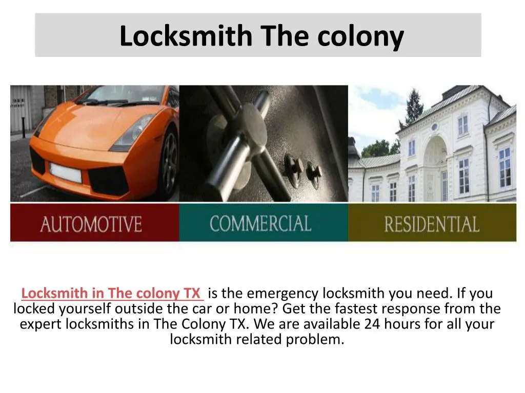 locksmith the colony n.
