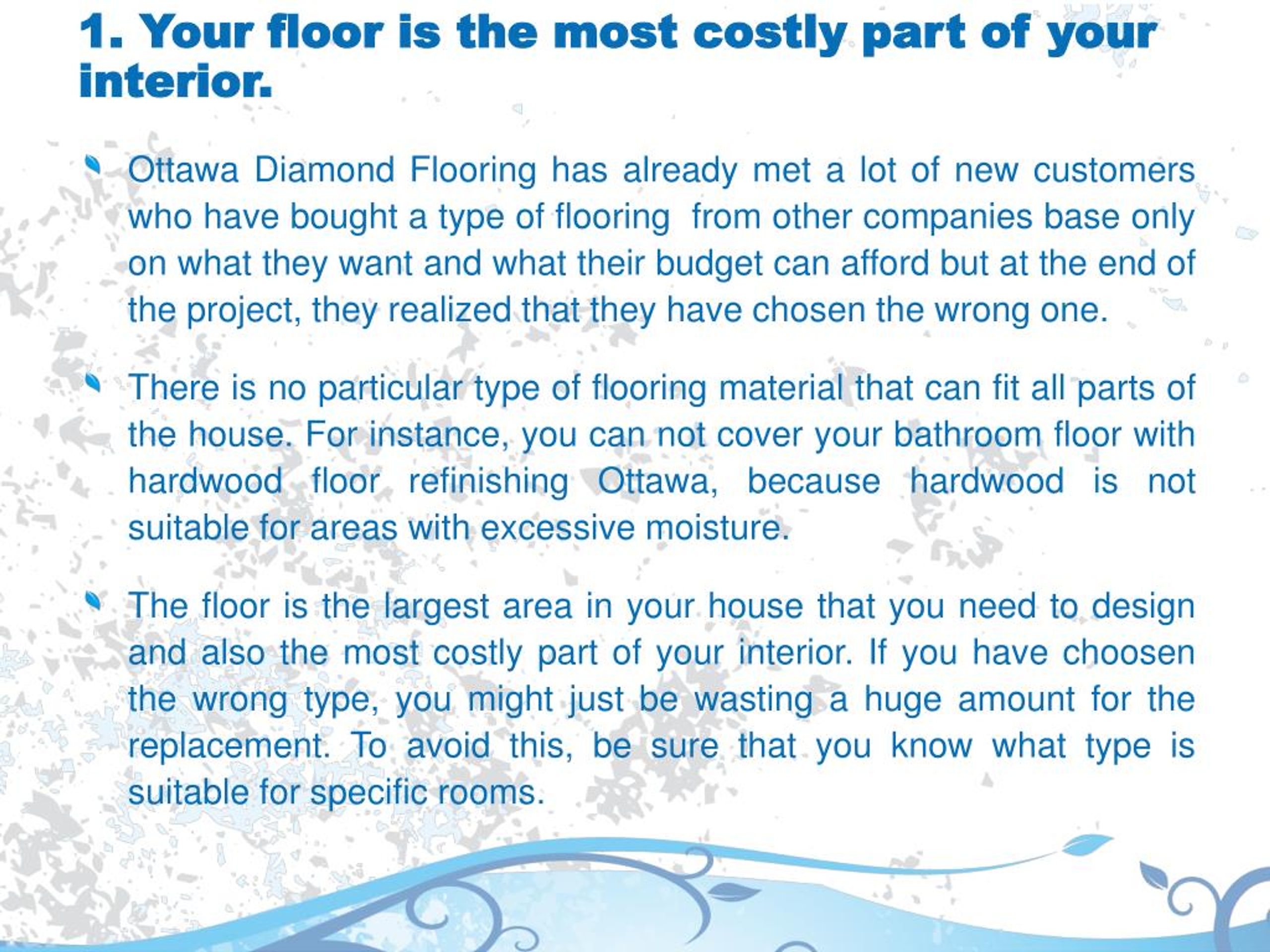 Ppt Ottawa Diamond Flooring Life Hacks Why Choose Good Quality