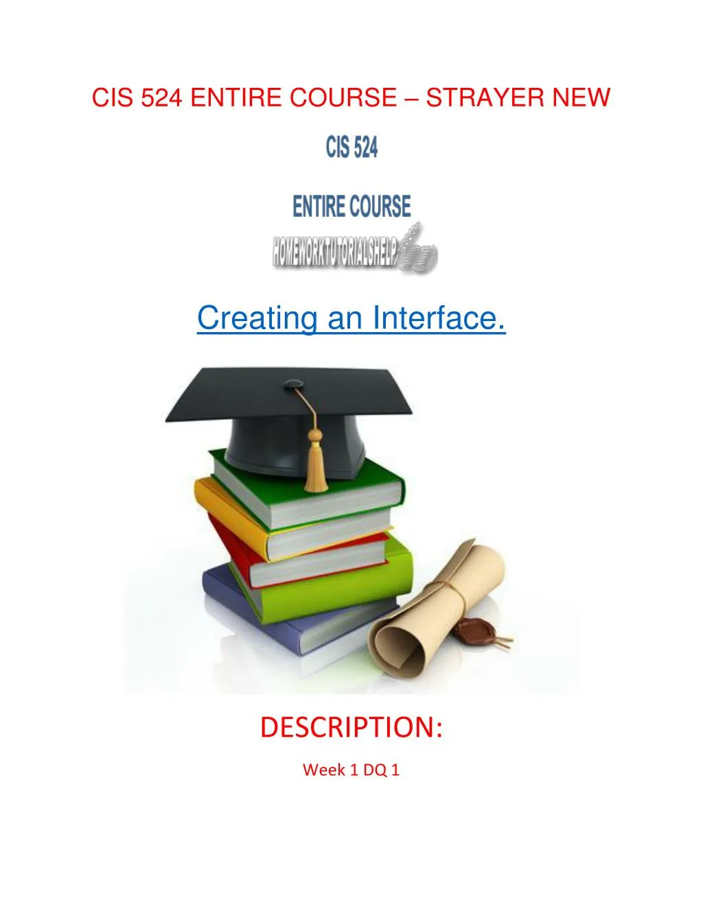 PPT CIS 524 ENTIRE COURSE STRAYER NEW PowerPoint Presentation, free