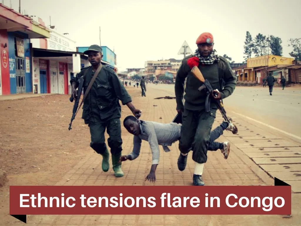 ethnic strains flare in congo n.