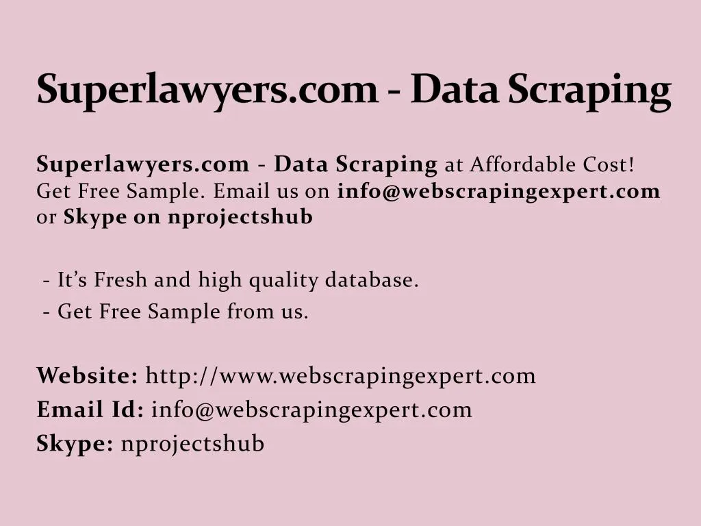 superlawyers com data scraping n.
