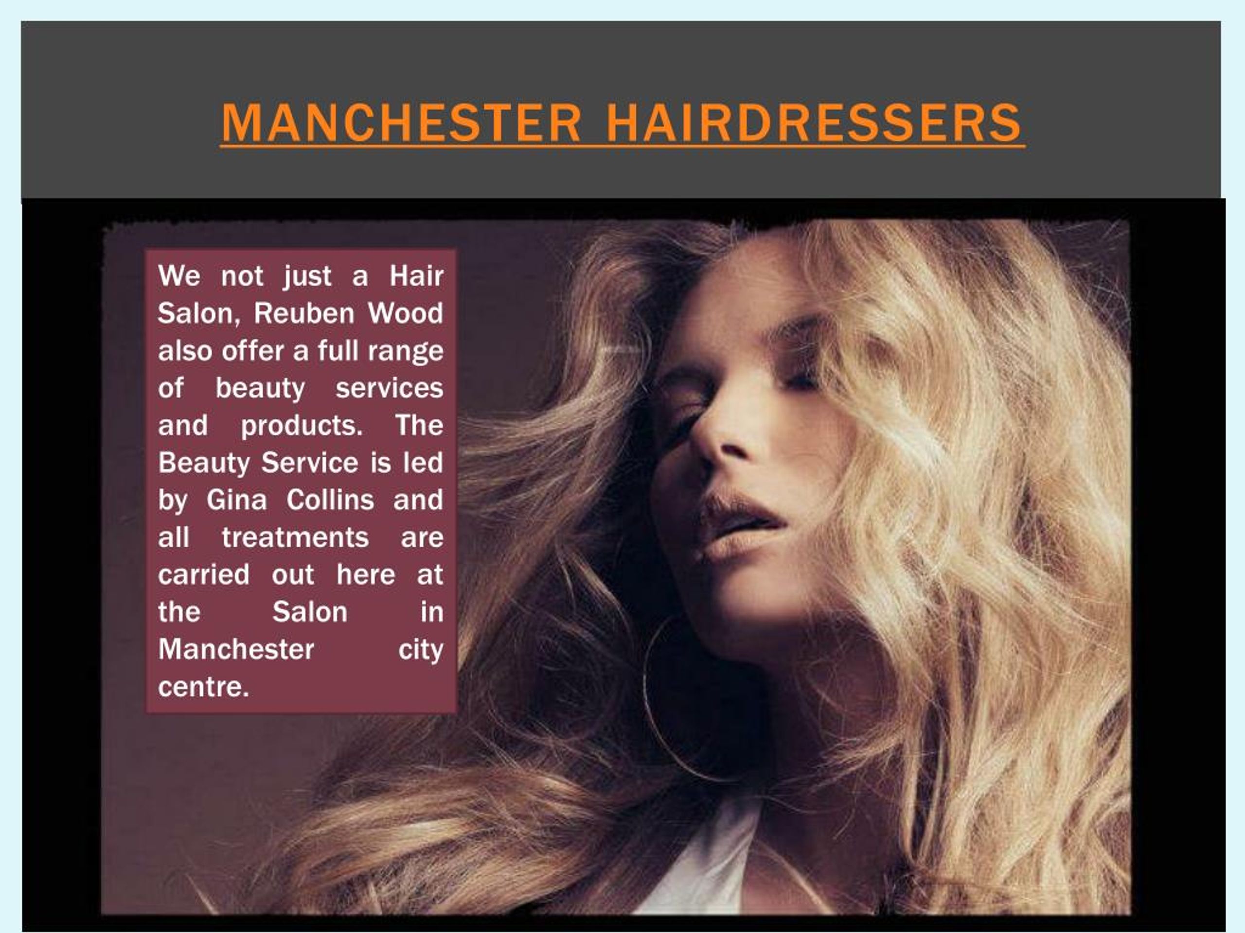 Ppt Hairdresser In Manchester Powerpoint Presentation Free
