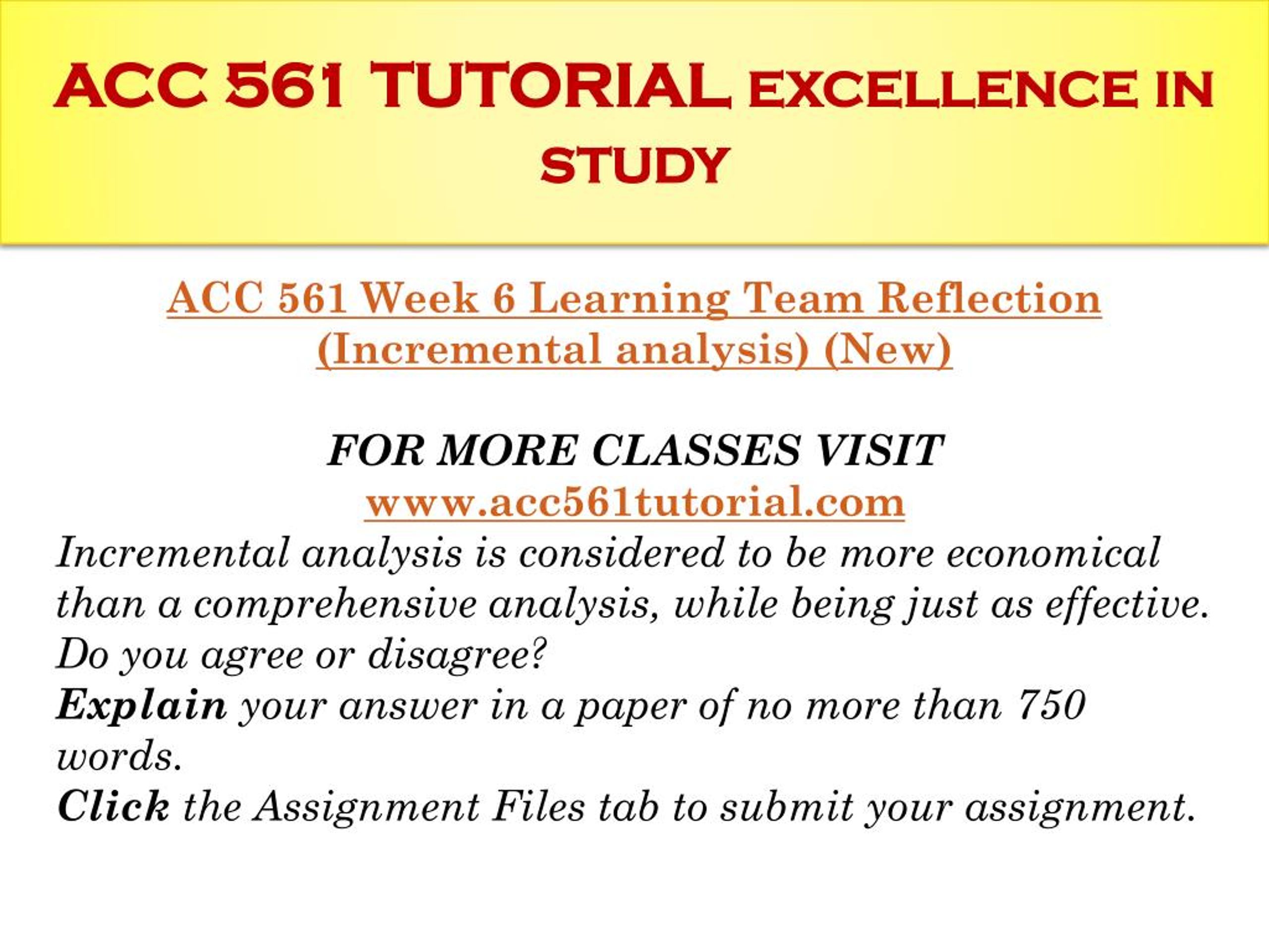 PPT - ACC 561 TUTORIAL Excellence In Study / Acc561tutorial.com ...