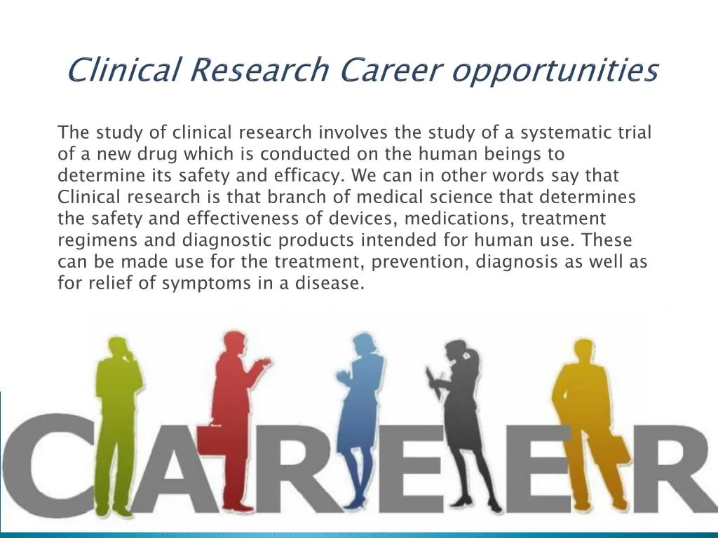 clinical research career options