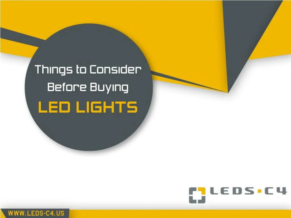 PPT LEDSC4 Manufacturer LED Lights Buying Guide PowerPoint