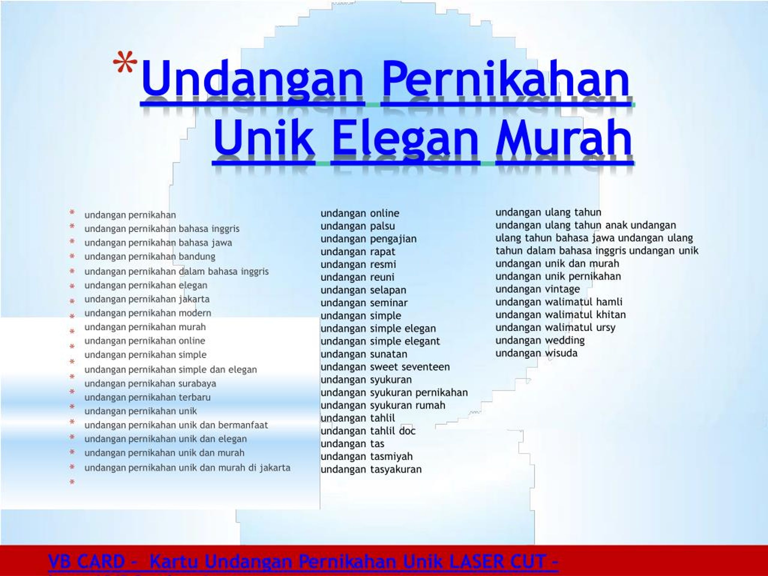 Ppt Kartu Undangan Pernikahan Unik Elegan Laser Cutting Jakarta Vb Card Powerpoint Presentation Id 7395422