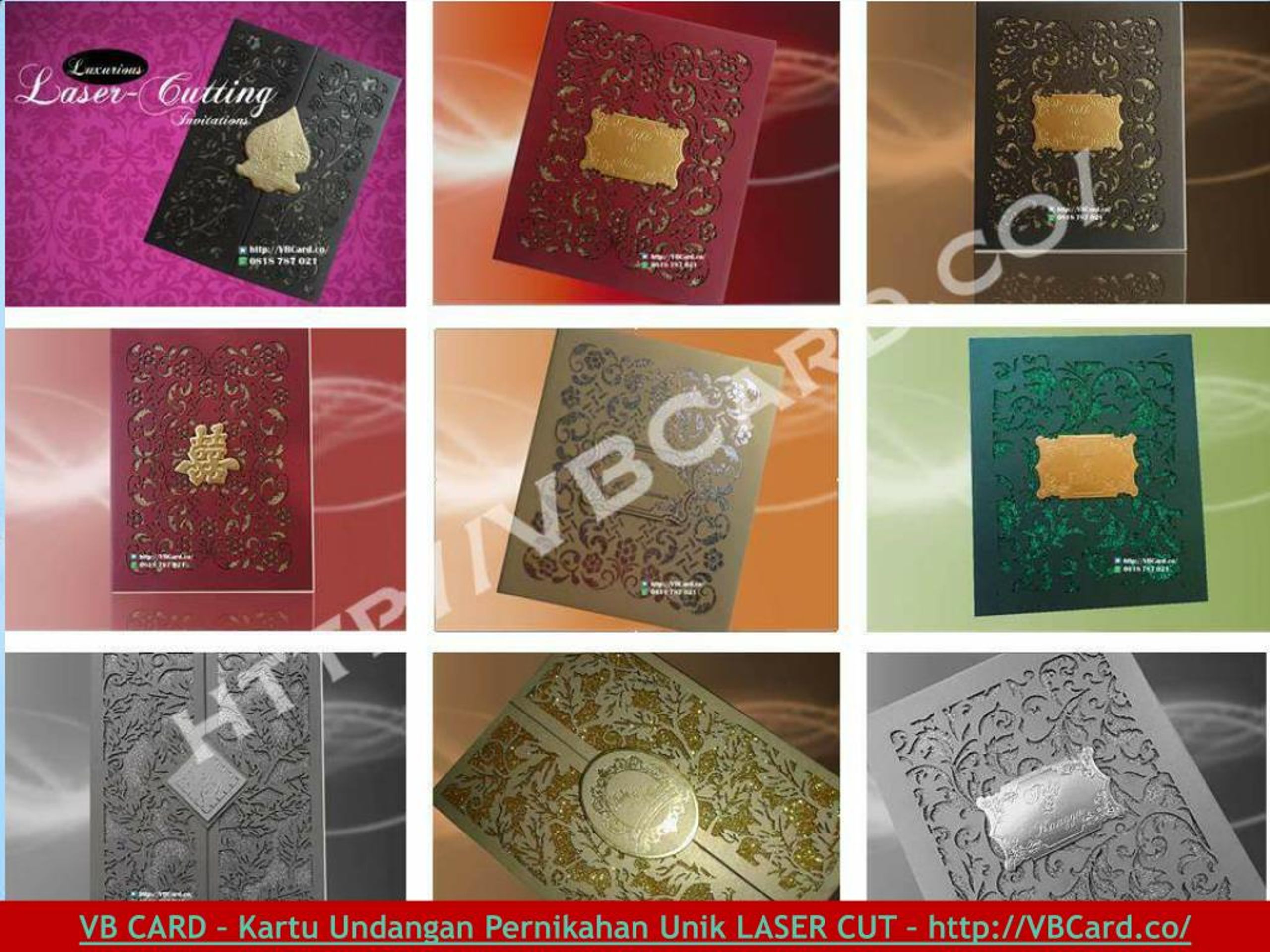 Ppt Kartu Undangan Pernikahan Unik Elegan Laser Cutting