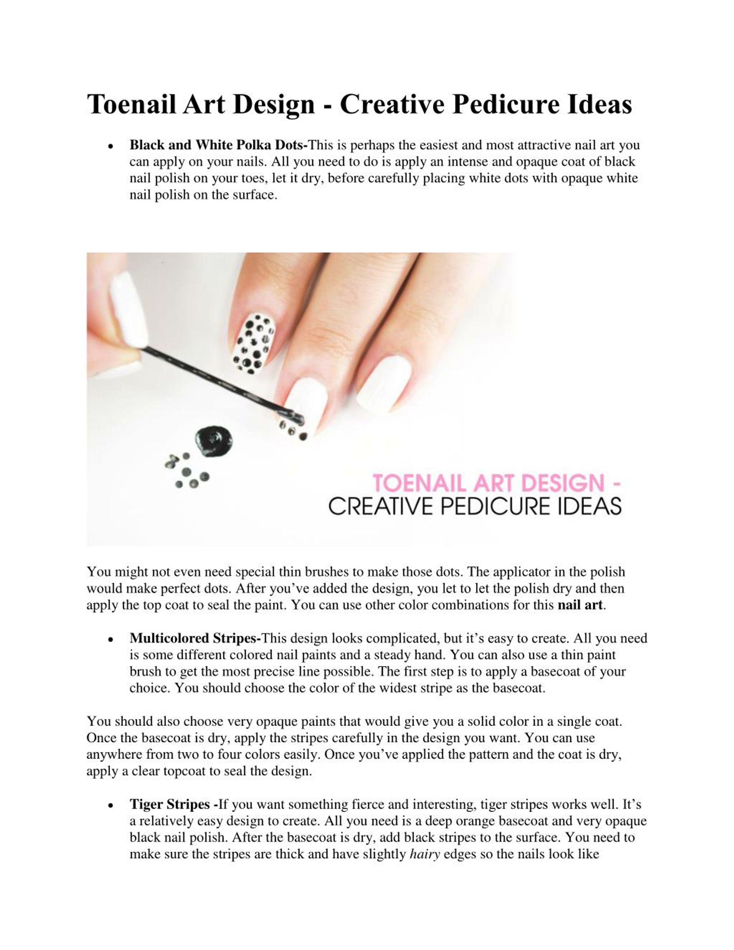 Eye Candy Nails & Training - Black polish with white polka dot nail art by  Elaine Moore on 25 January 2013 at 11:05