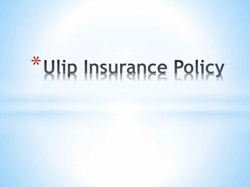 PPT - Know About Unit Linked Insurance Plan ( ULIP ) PowerPoint ...