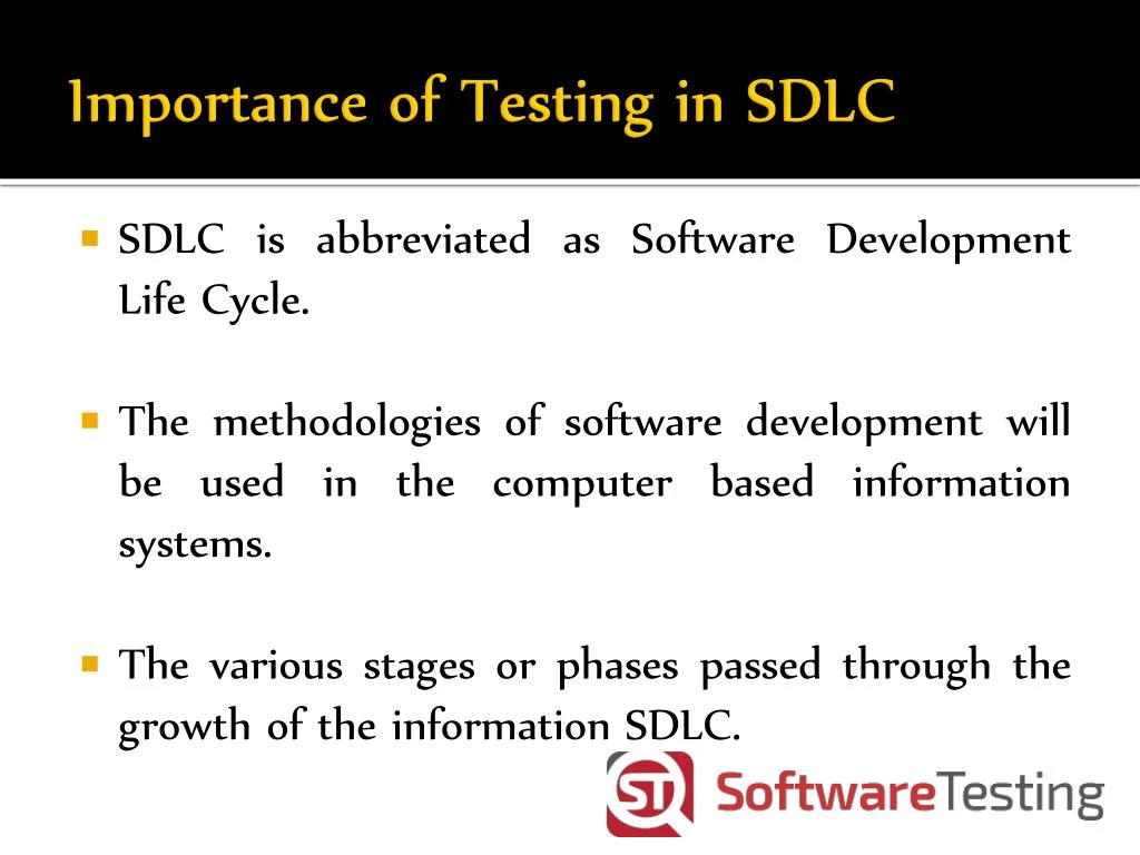 Ppt importance of testing in sdlc powerpoint presentation id 7399268