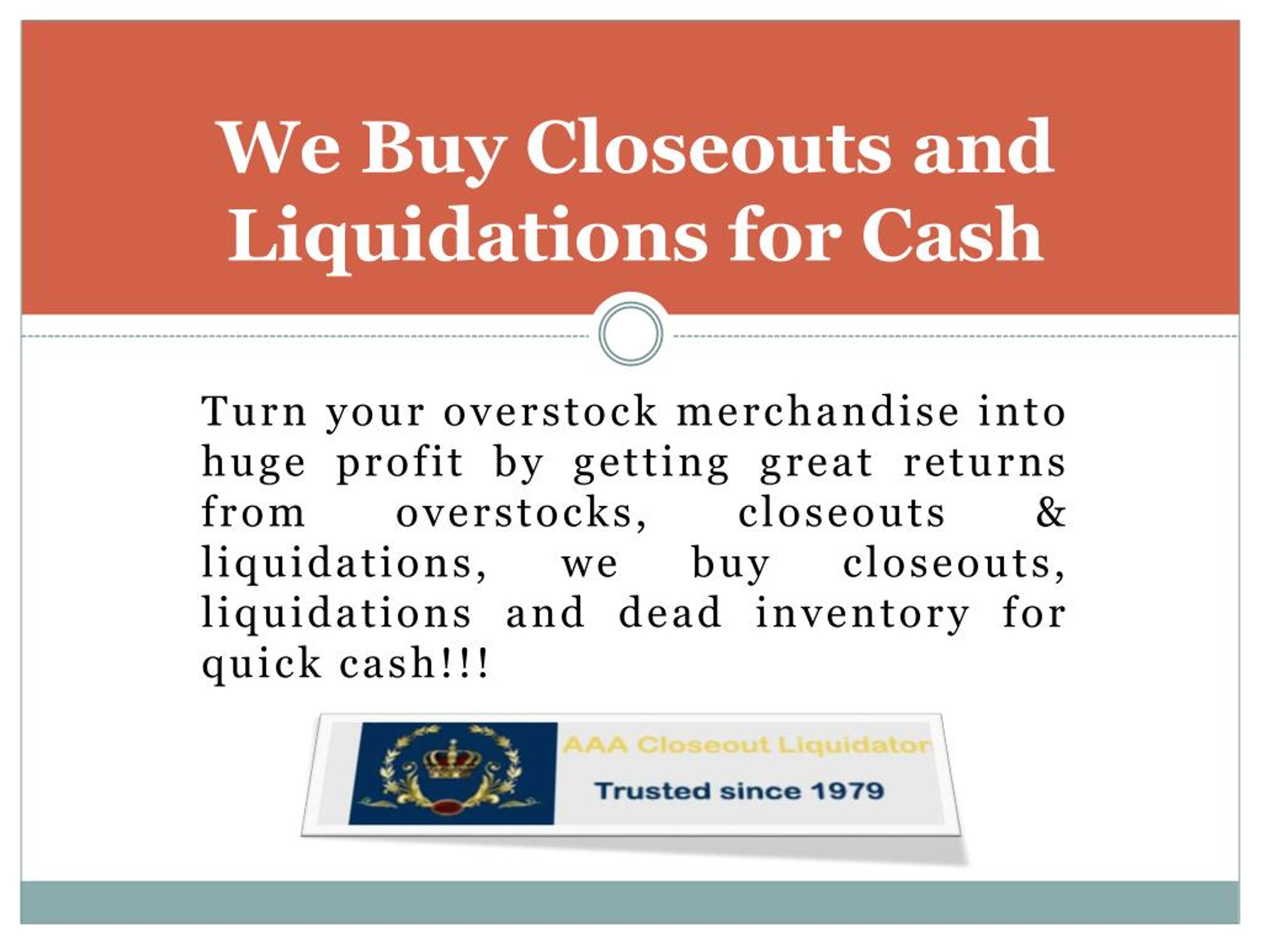 PPT - Overstock clearance for Overstock Buyers to Overstock-wholesale liquidators PowerPoint 