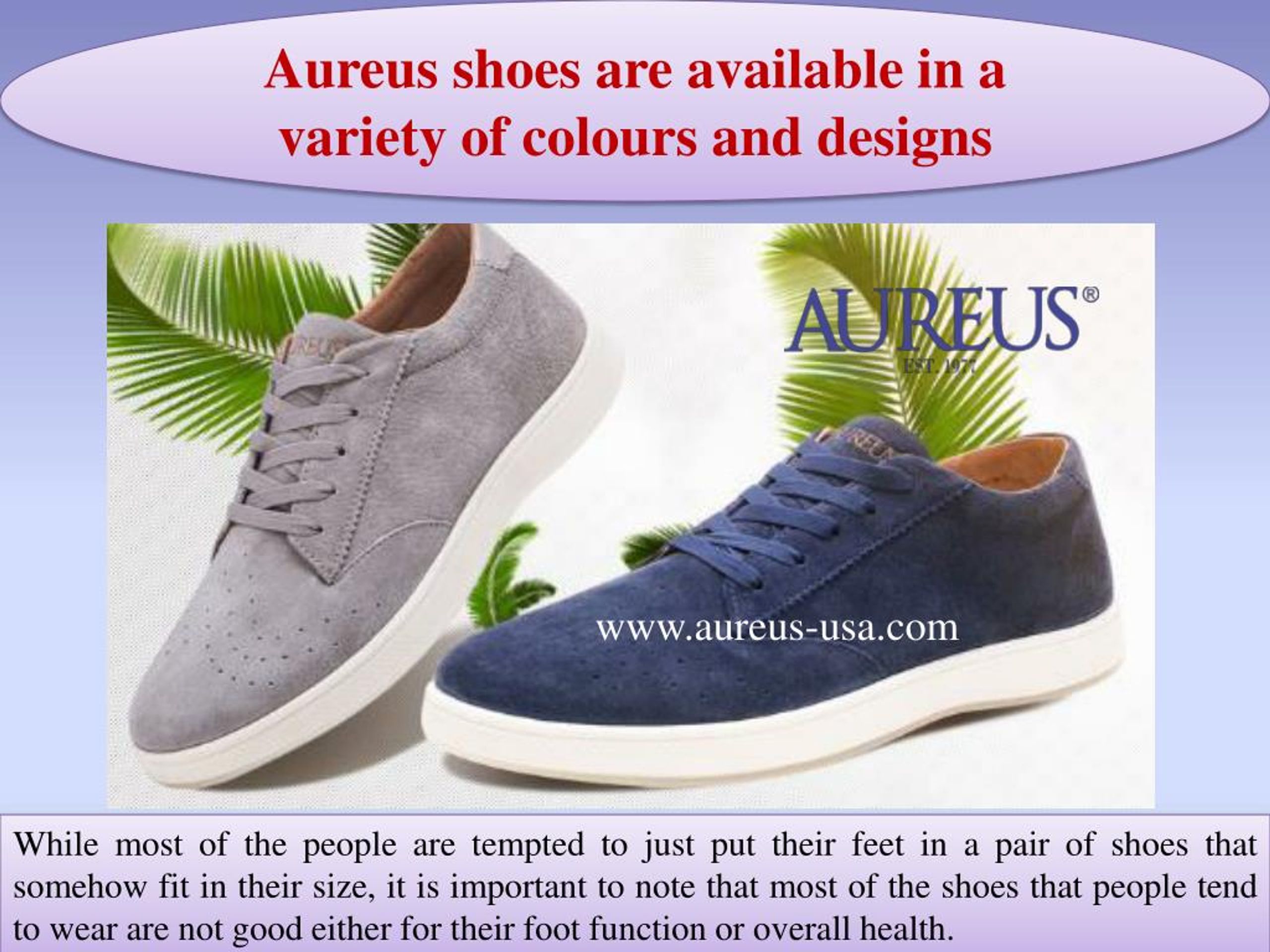 aureus shoes website
