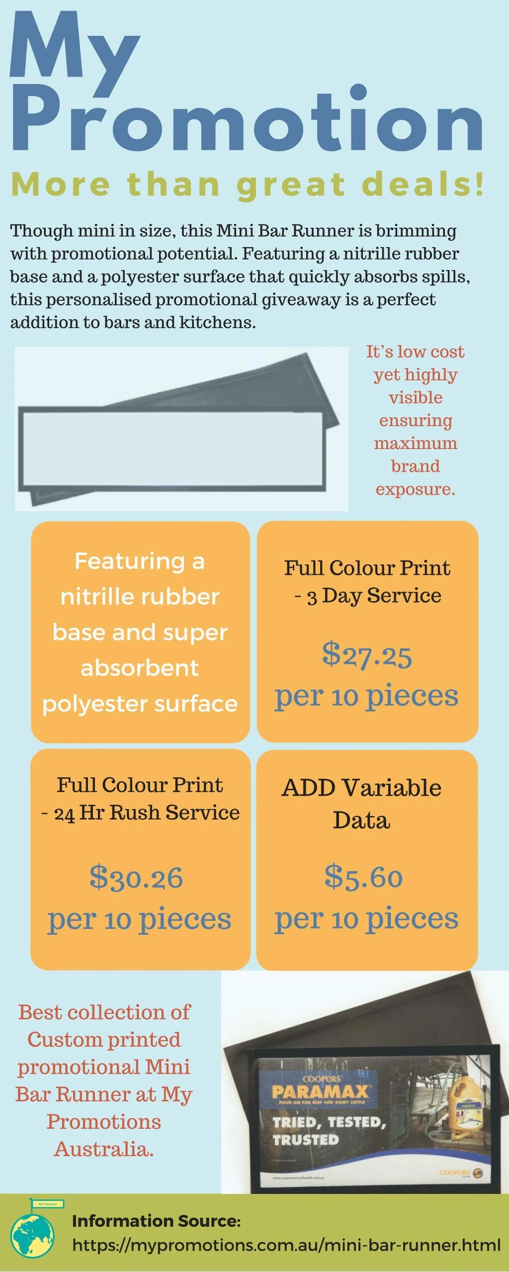 PPT - Personalised Mini Bar Runner at My Promotions PowerPoint ...