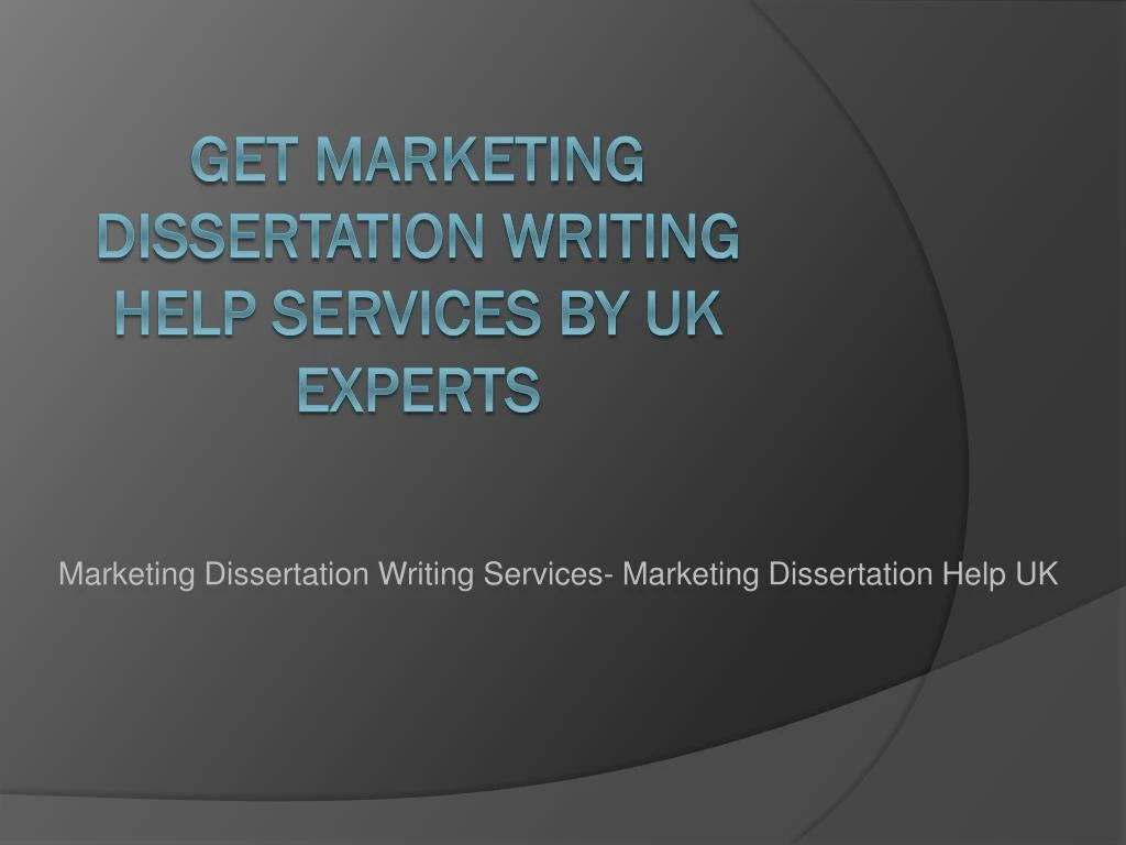 Dissertation online marketing