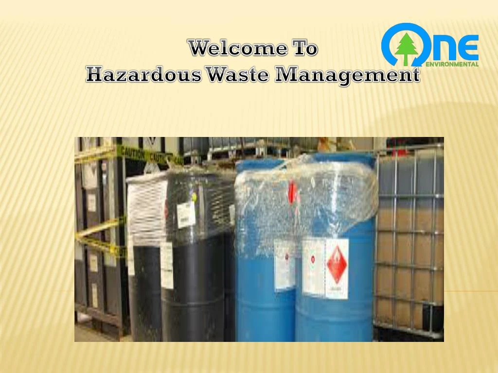 PPT - Hazardous Waste Management PowerPoint Presentation, Free Download ...