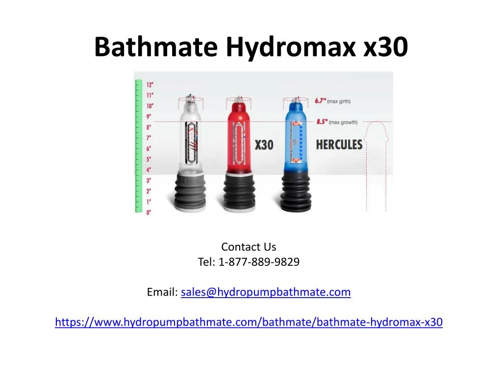 Ppt Bathmate Hydromax X30 Powerpoint Presentation Free Download Id 7401992