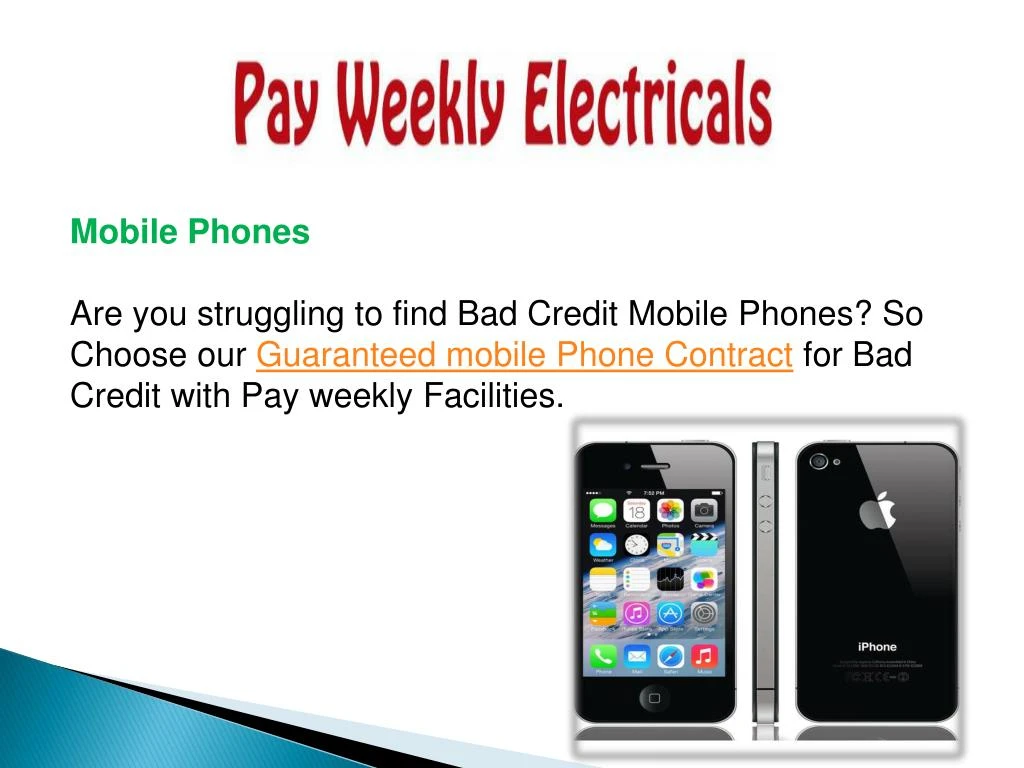 mobile contract deals for bad credit