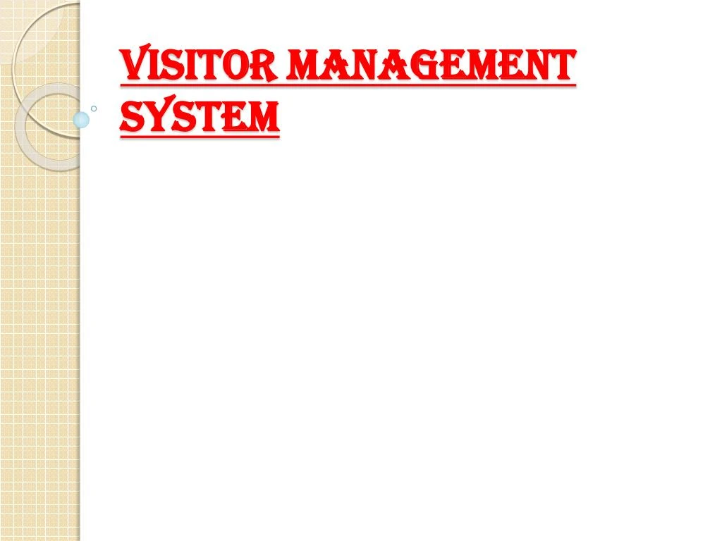 visitor management system presentation