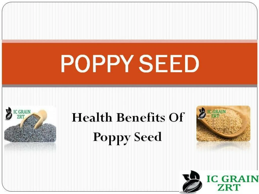 PPT Health Benefits of Blue Poppy Seeds PowerPoint Presentation, free