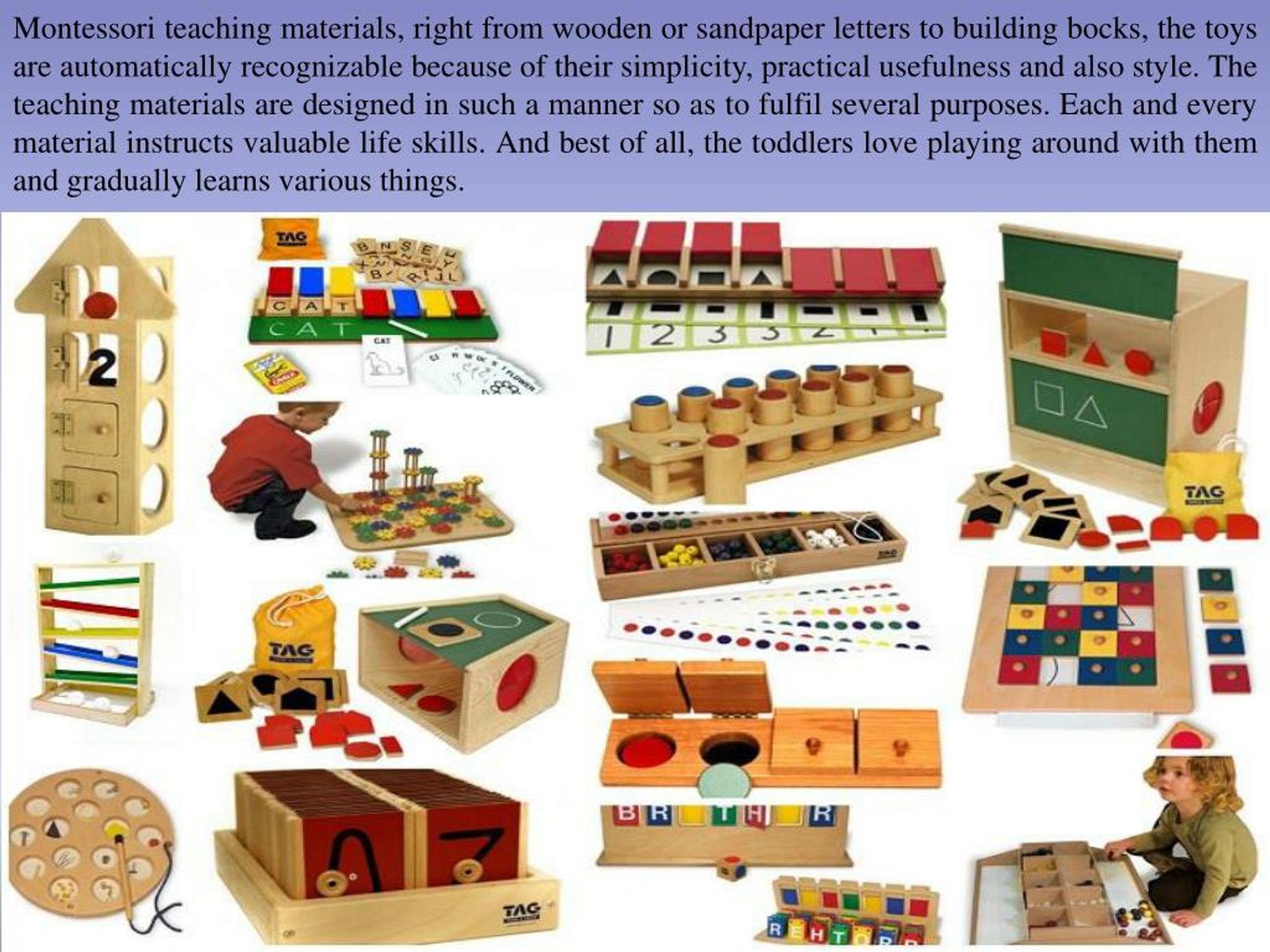 presentation of montessori materials