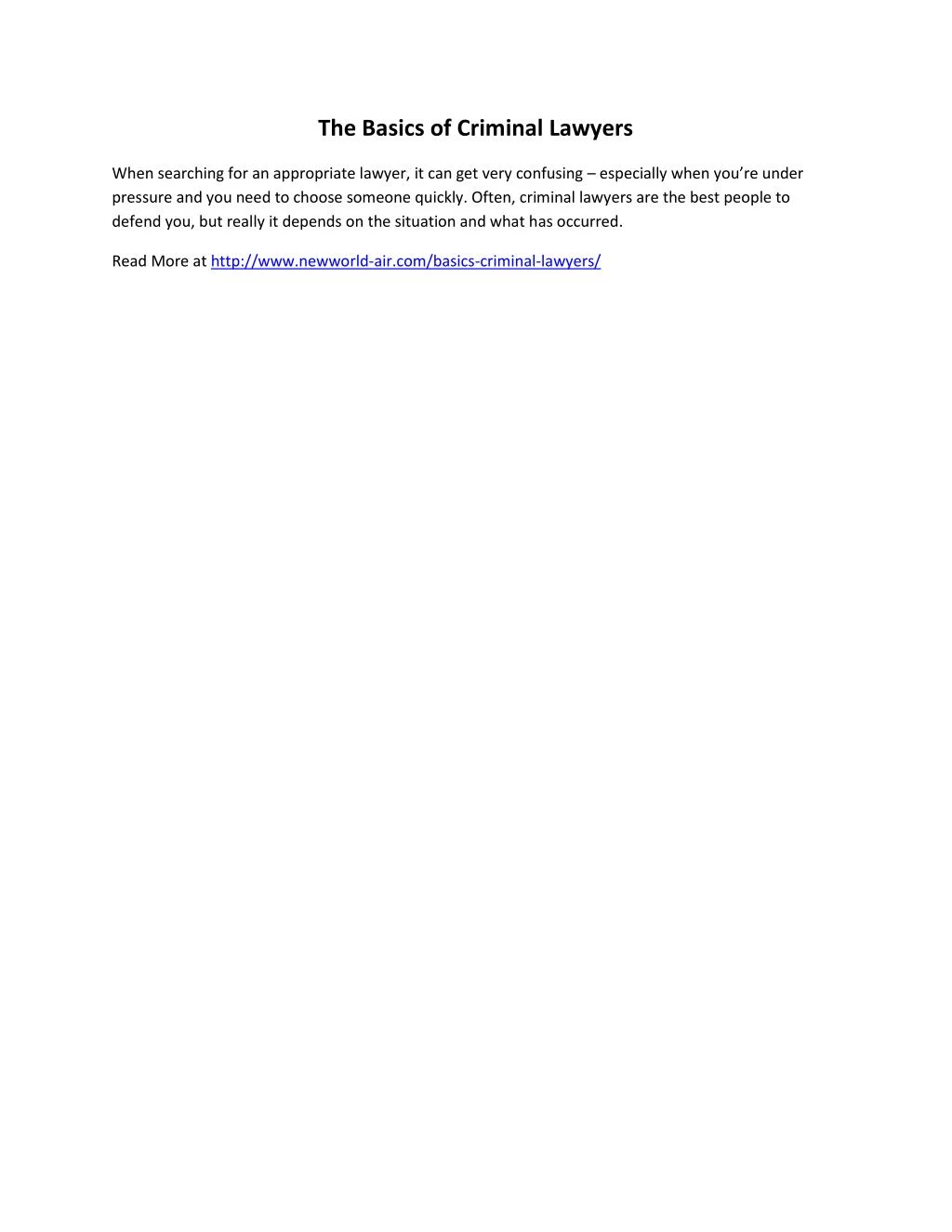 PPT - The Basics of Criminal Lawyers PowerPoint Presentation, free ...