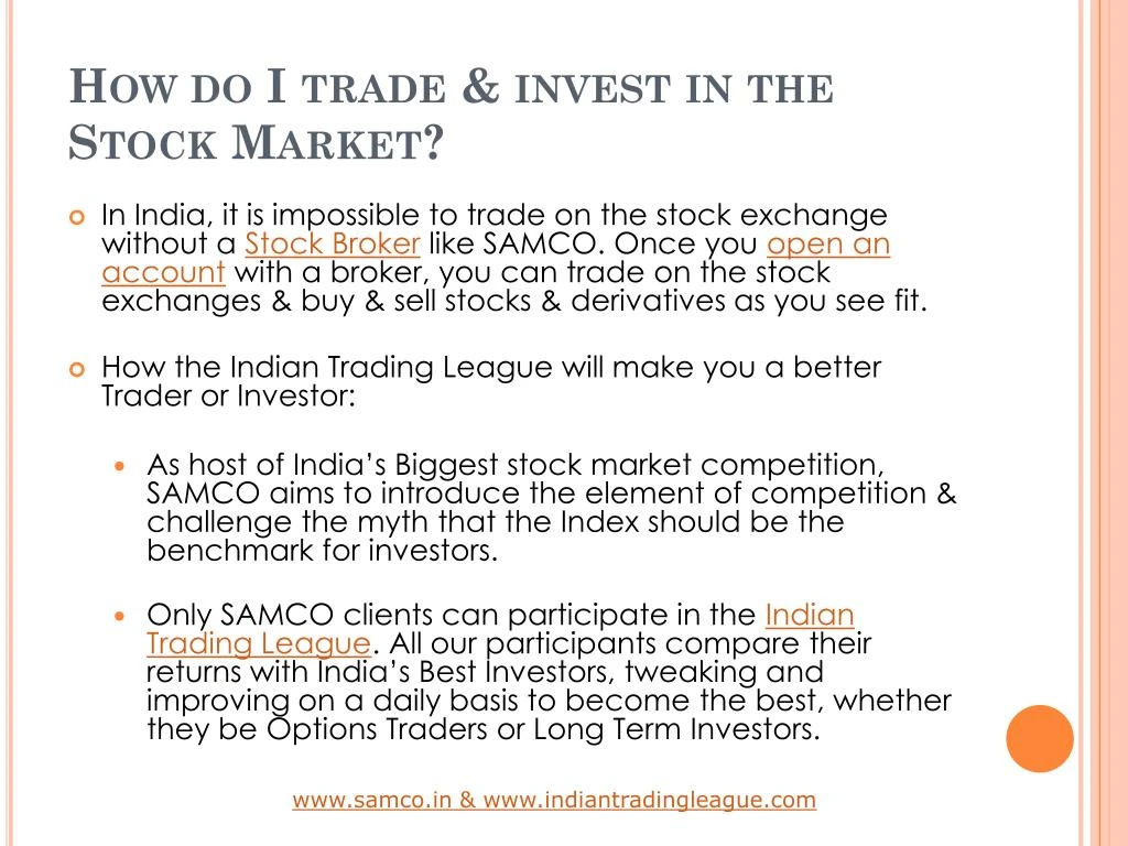 Trading system in stock exchange in india