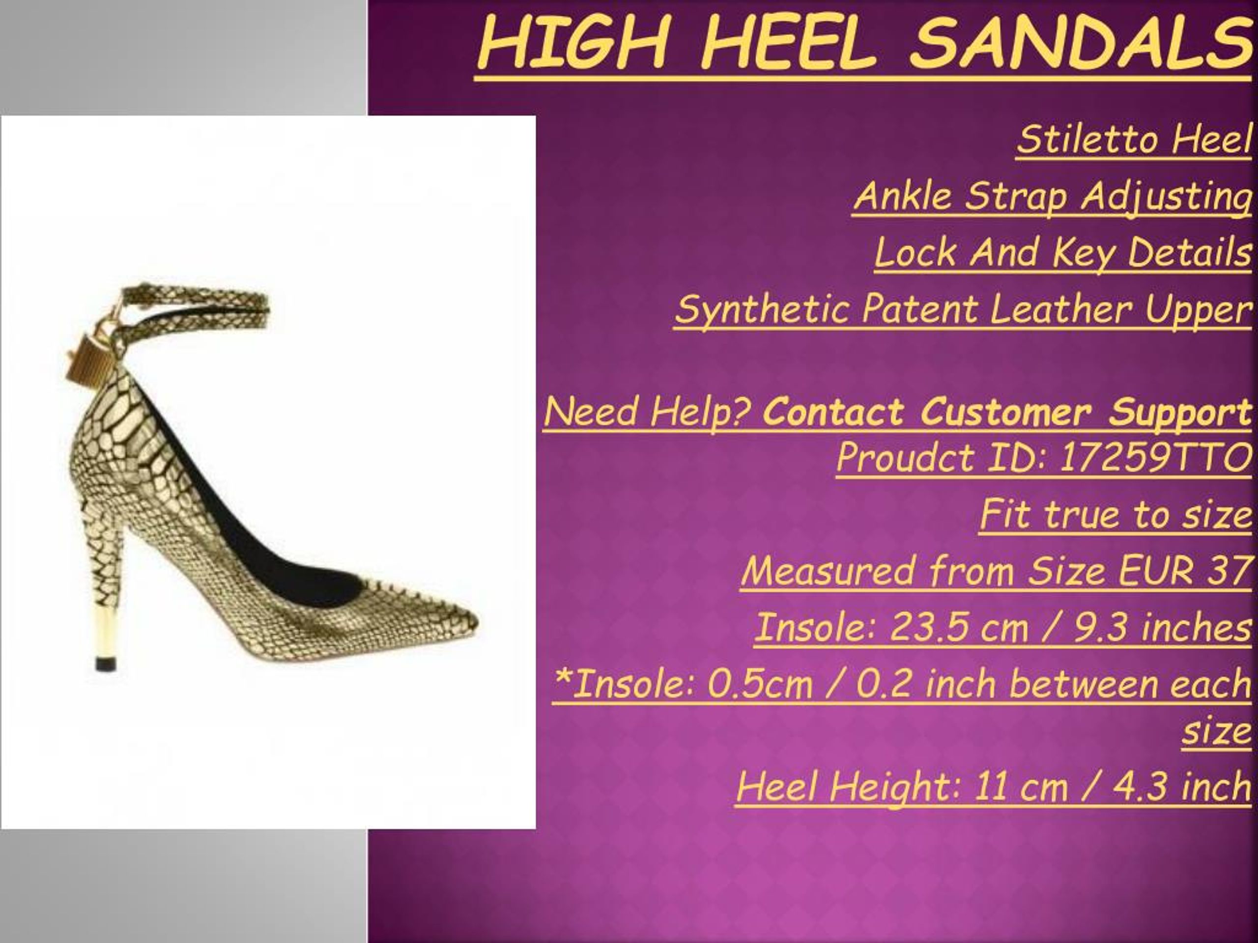 PPT - High Heel Sandals PowerPoint Presentation, free download - ID:7407025