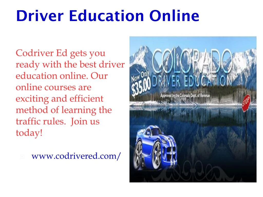 PPT - Driver Education Online PowerPoint Presentation, free download ...