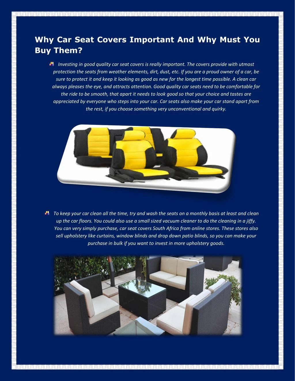 PPT Why Car Seat Covers Important And Why Must You Buy Them