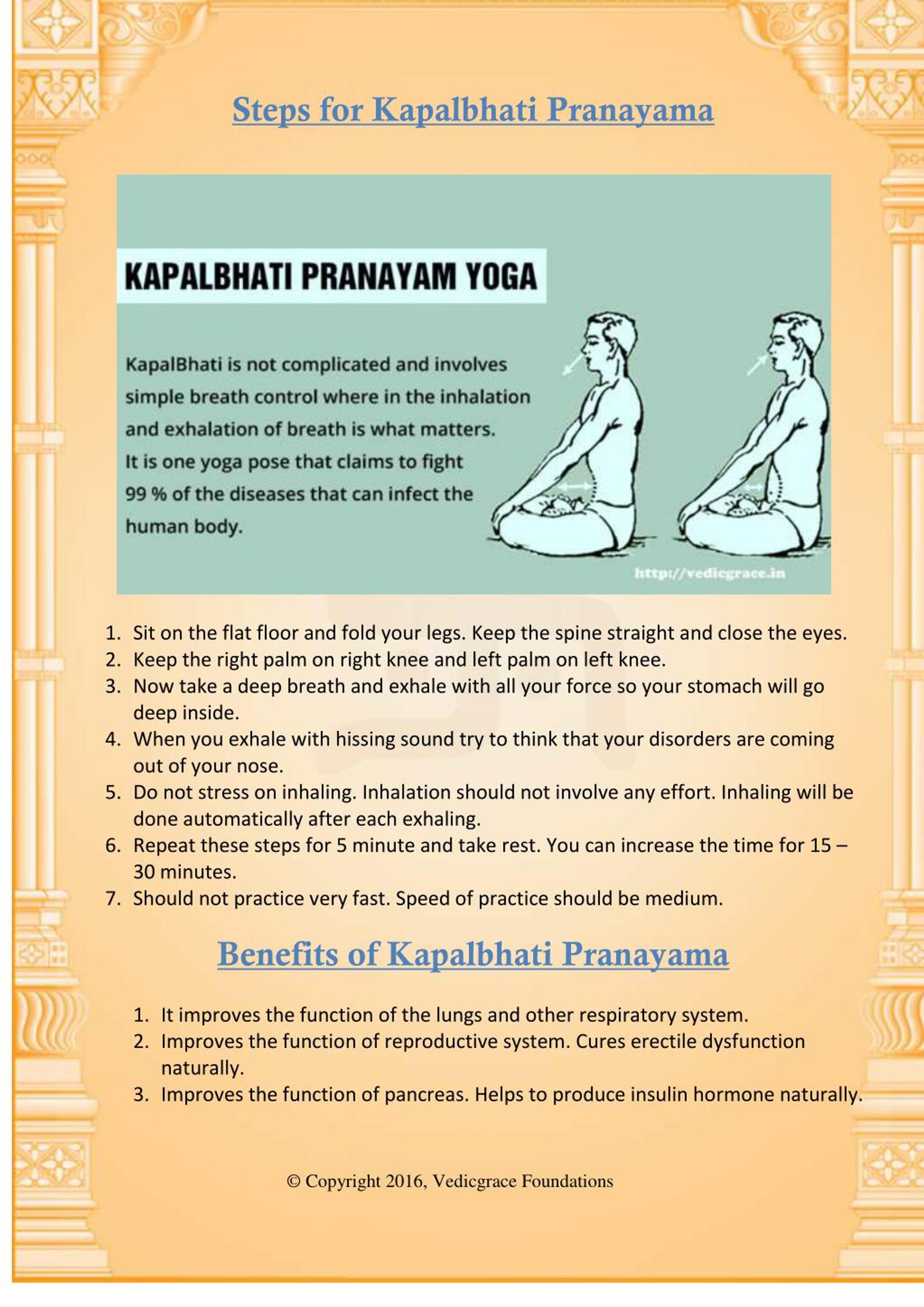 pranayama steps with pictures pdf