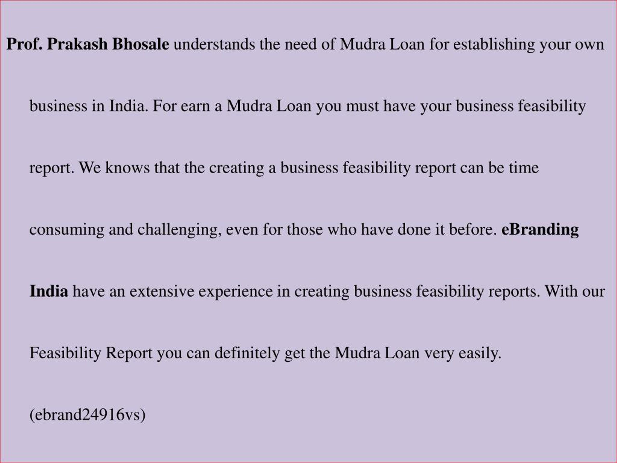 business plan format for mudra loan