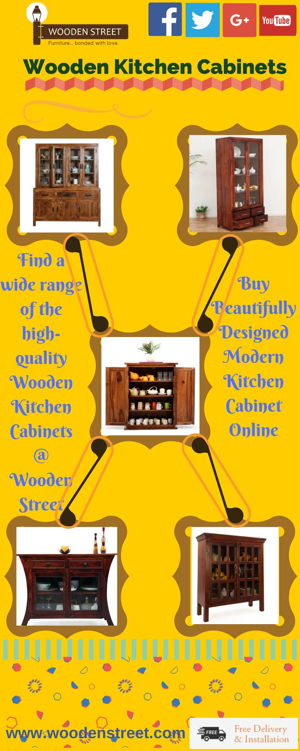 PPT - Kitchen Cabinet : Buy Wooden Kitchen Cabinets Online India