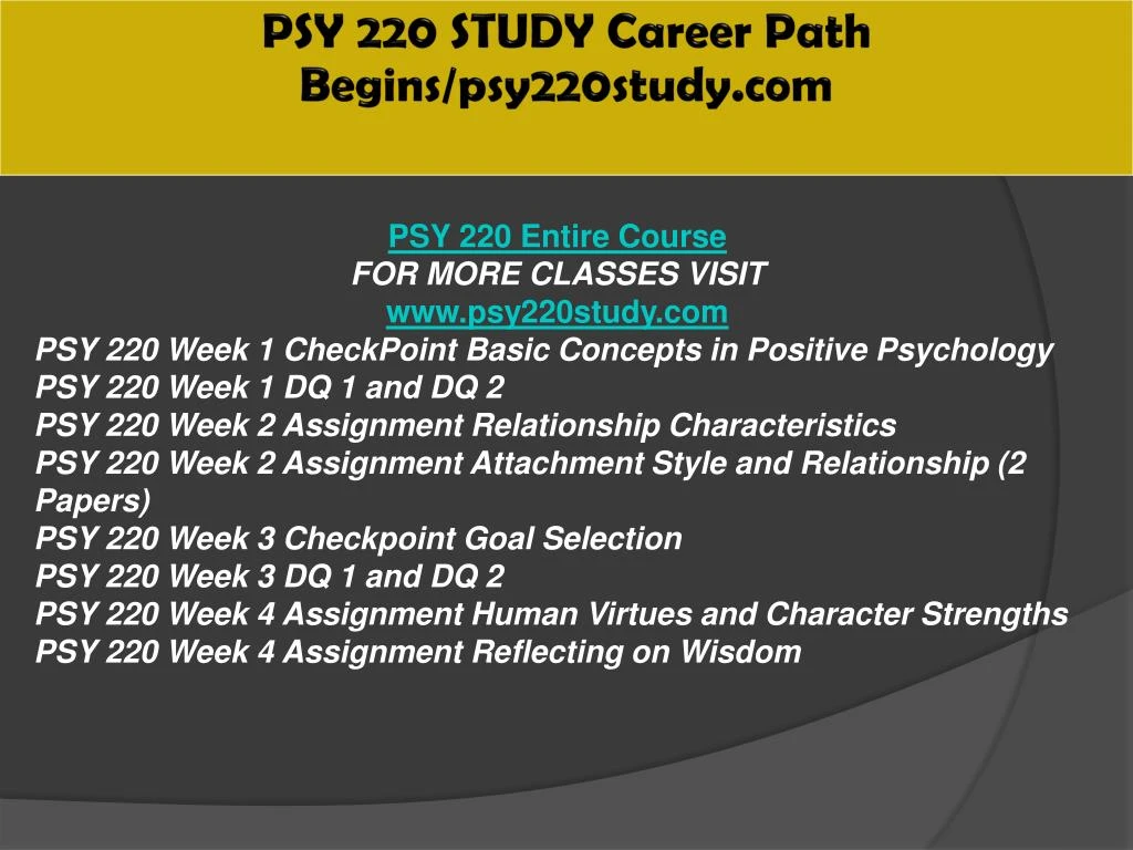 psy 220 checkpoint psy 220 checkpoint