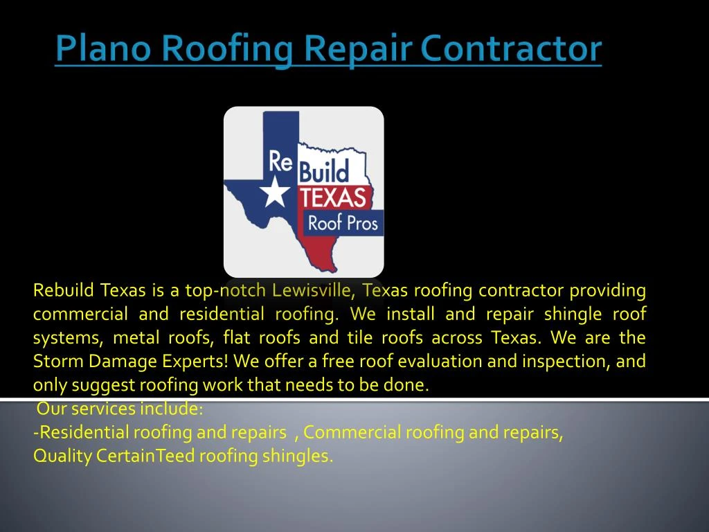 plano roofing repair contractor n.